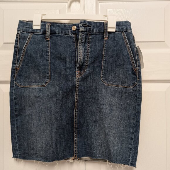 Jen7 by 7 For All Mankind Demin Pencil Skirt - Size 8 - Picture 6 of 8